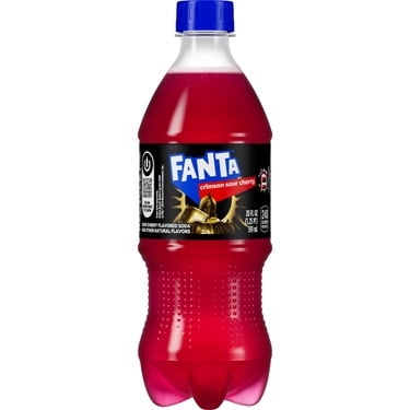 Fanta Crimson Sour Cherry Soda 20oz Bottle Case of 8