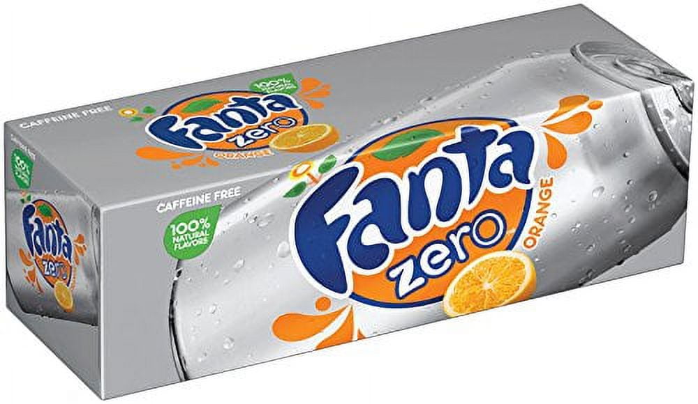 Fanta Fridge Zero Pack Cans, Orange, 12 Ounce (Pack Of 12)