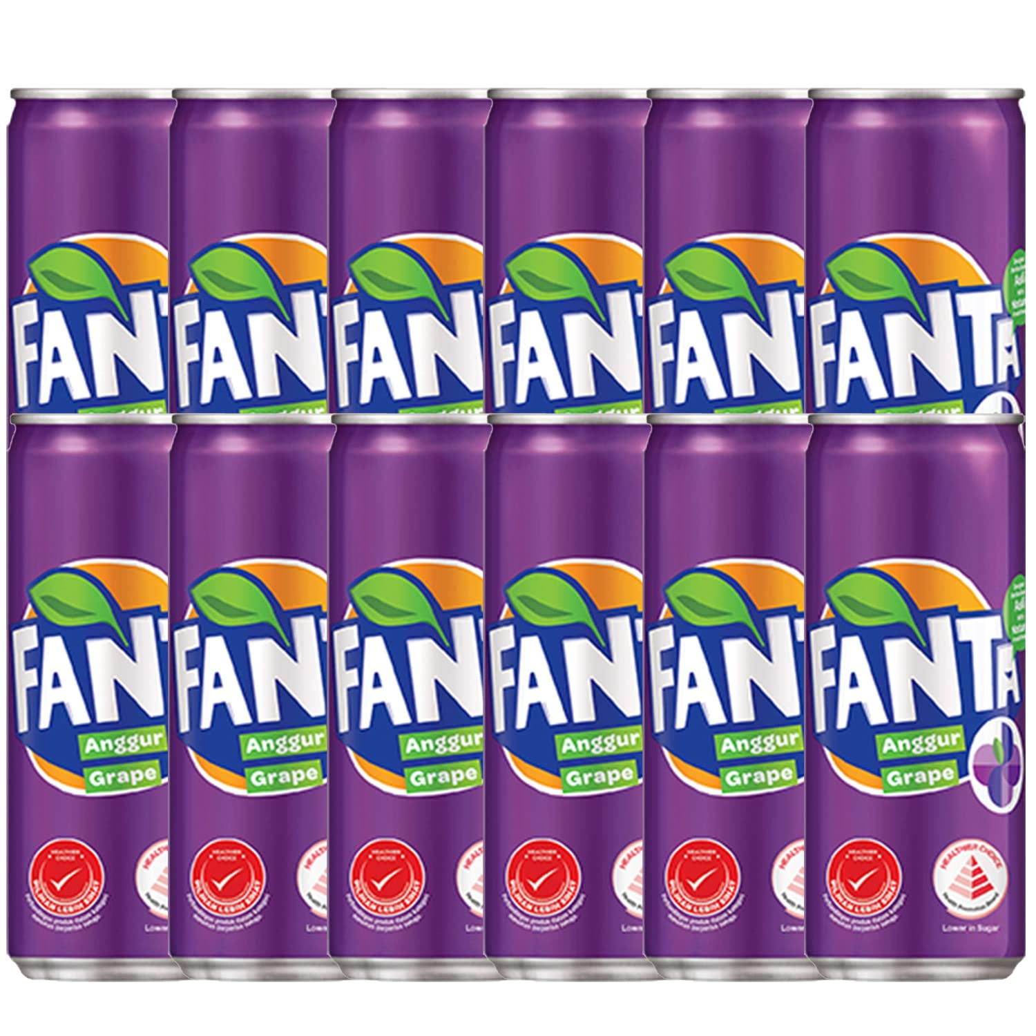 Fanta Grape Flavoured Drink, 12 X 320 Ml