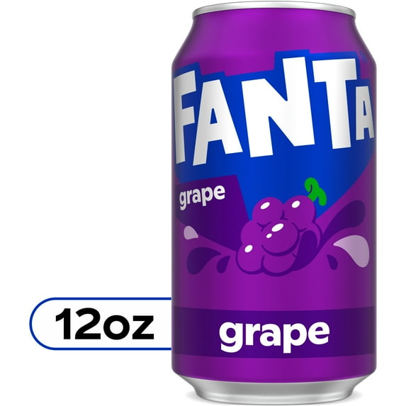 Fanta Grape Soda Pop, 12 fl oz Can