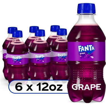Fanta Grape Soda Bottles, 12 fl oz, 6 Pack