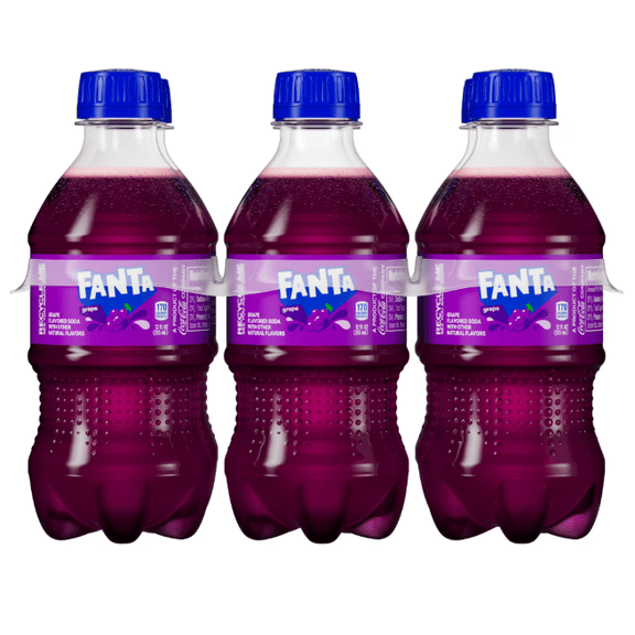 Fanta Grape Soda Pop, 12 fl oz, 6 Pack Bottles