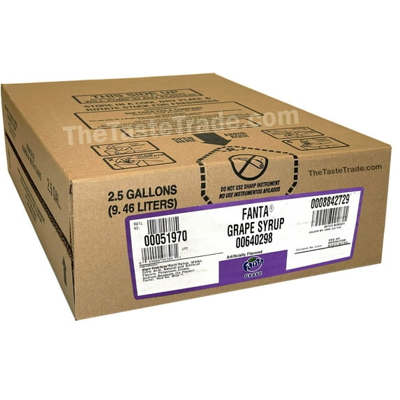 Fanta Grape Soda Syrup (2.5 Gallon Bag-in-Box BiB)
