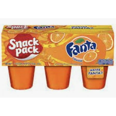 Fanta Jello Snack Pack Orange 6 cup count