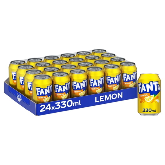 Fanta Lemon 24 x 330ml, Imported from Britain