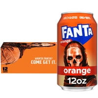 12-Pack 12oz Fanta Orange Soda Pop Fridge-Pack Cans
