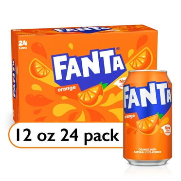 Fanta Orange Soda Pop, 12 fl oz, 24 Pack Cans