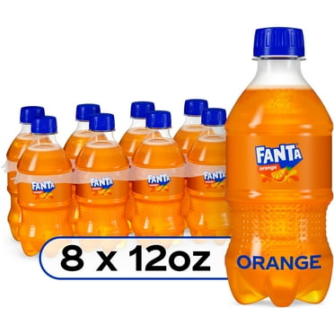 Fanta Orange Fruit Soda Pop, 12 fl oz, 8 Pack Bottles