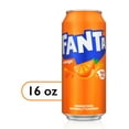 thumbnail image 1 of Fanta Orange Soda Pop, 16 fl oz Can, 1 of 10