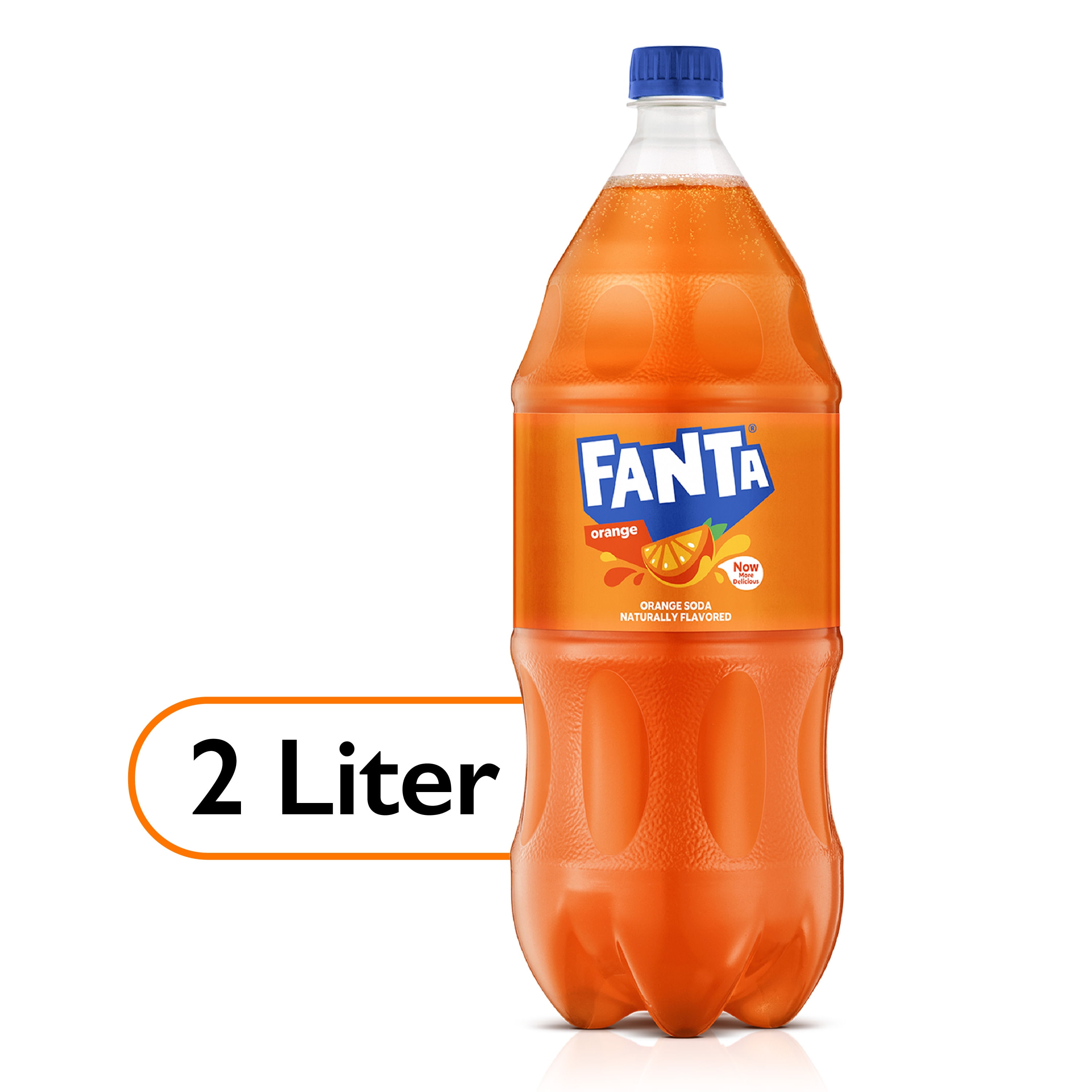 Fanta Orange Fruit Soda Pop 2 Liter Bottle 8340