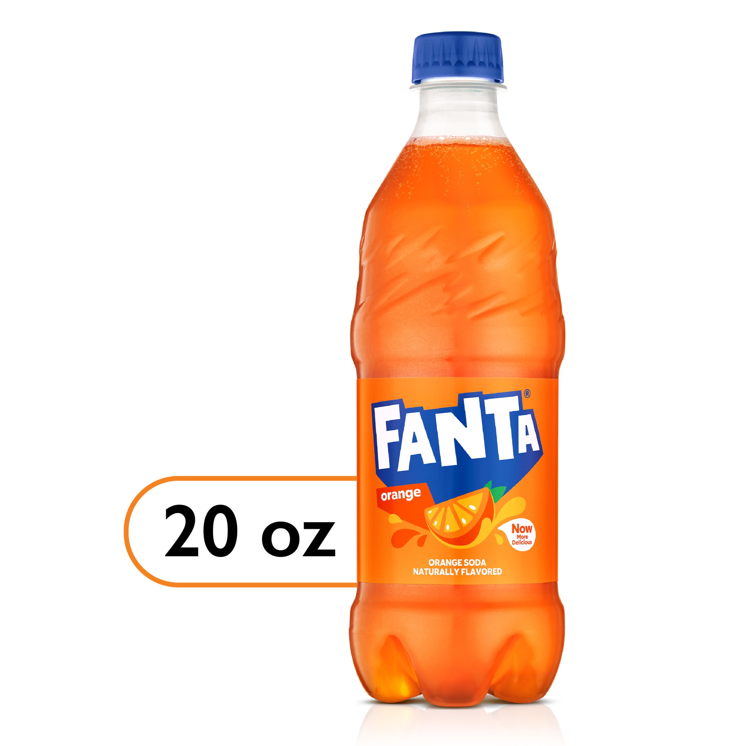 Fanta Orange Fruit Soda Pop, 20 fl oz Bottle