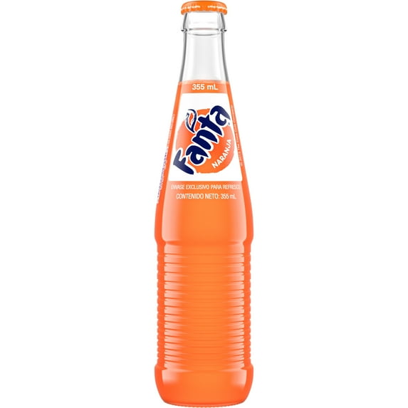 Fanta Orange Soda Pop, 355 mL Glass Bottle