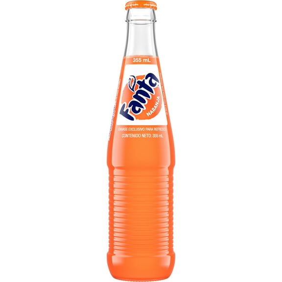 Fanta Orange Soda Pop, 355 mL Glass Bottle