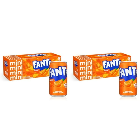 Fanta Orange Soda Fruit Flavored Soft Drink, 7.5 Fl Oz, 20 Pack