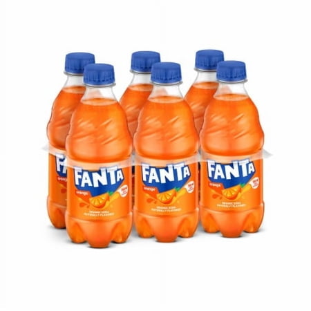 2X-Fanta Orange Soda Bottles - 12 fl oz - 6 pk