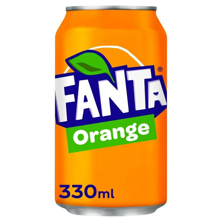 Fanta Orange Soft Drink Can 330ml (Pack of 6) - Walmart.com
