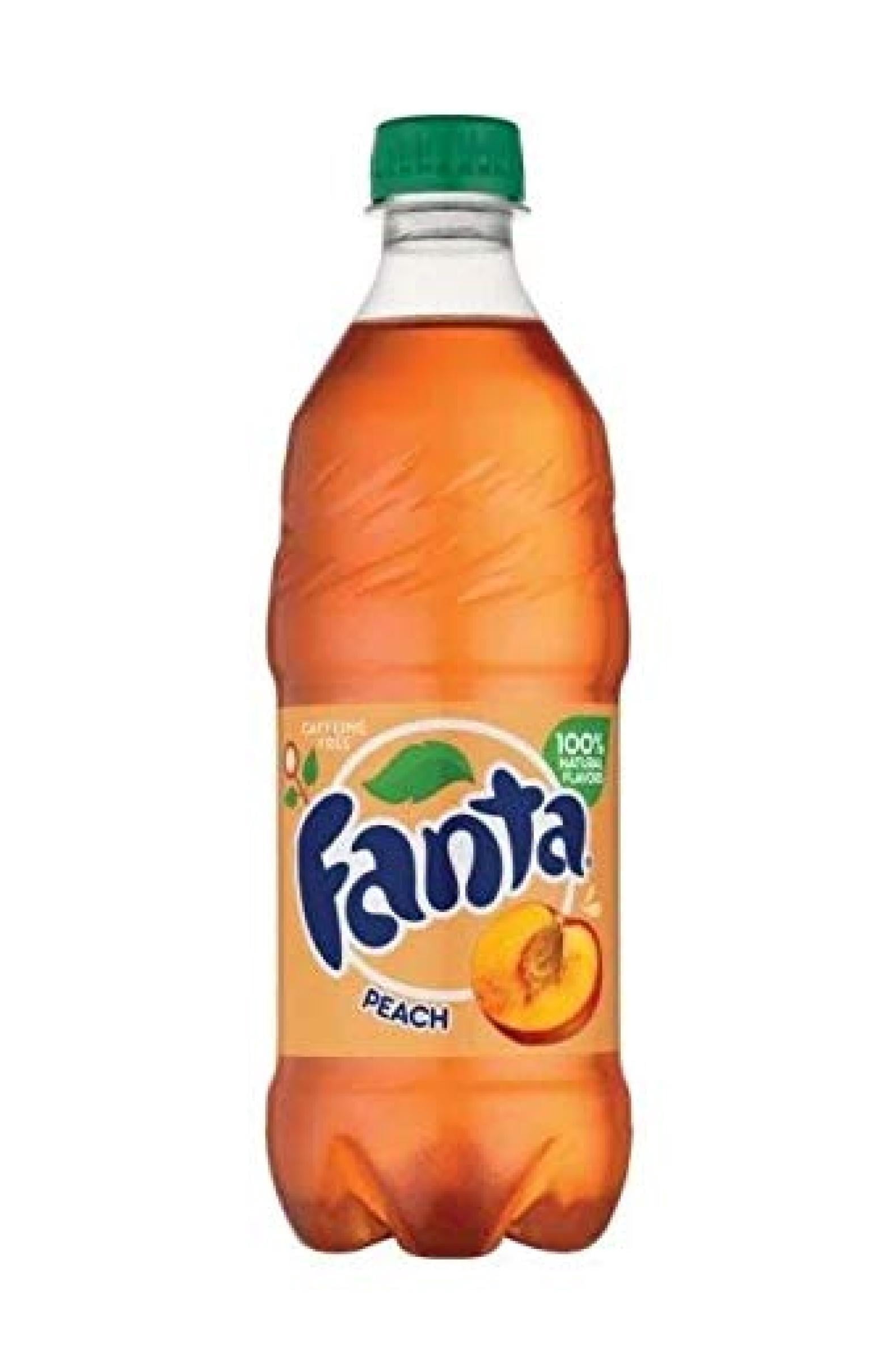 Fanta Peach Soda 20oz Bottles, Pack of 10 (Total of 200 FL OZ