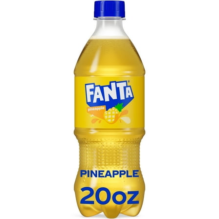 Fanta Pineapple Soda Pop, 20 fl oz Bottle