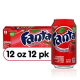 Fanta Strawberry Fruit Soda Pop, 12 fl oz, 12 Pack Cans - Walmart.com