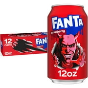 Fanta Strawberry Soda Pop Fridge Pack, 12 fl oz, 12 Pack Cans