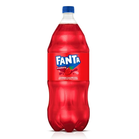 Fanta Strawberry Soda Pop, 2 Liter Bottle