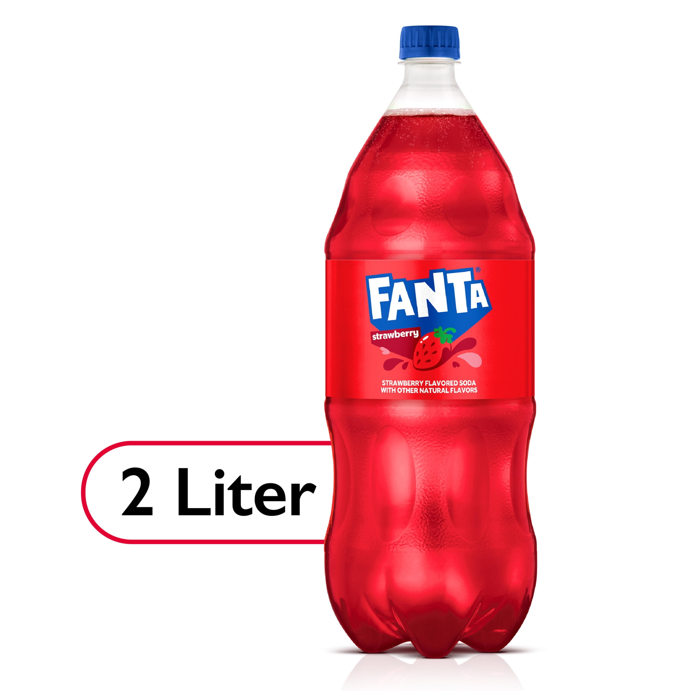 Fanta Strawberry Soda Pop, 2 Liter Bottle
