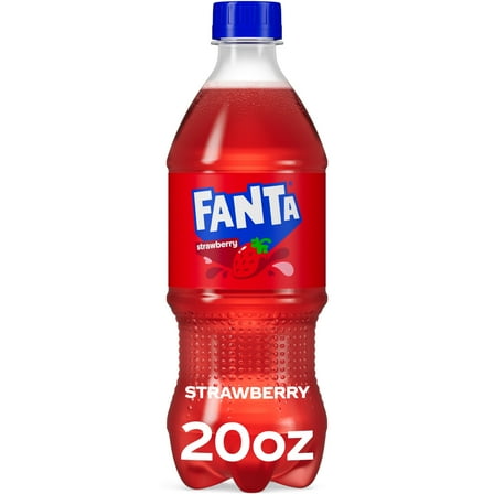 Fanta Strawberry Soda Pop, 20 fl oz Bottle