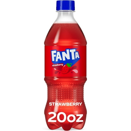 Fanta Strawberry Soda Pop, 20 fl oz Bottle