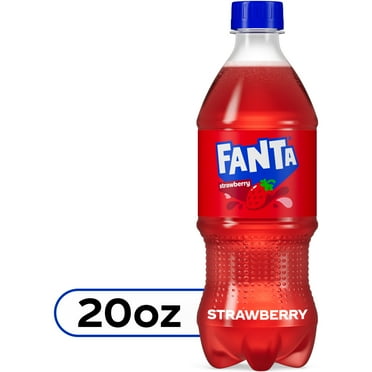 Fanta Strawberry Fruit Soda Pop, 20 fl oz Bottle