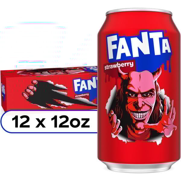 Fanta Strawberry Soda Bottles 12 fl oz 12 x 12 fl oz (pack of 2)