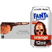 Fanta Zero Sugar Orange Soda Pop Fridge Pack Cans, 12 fl oz, 12 Pack