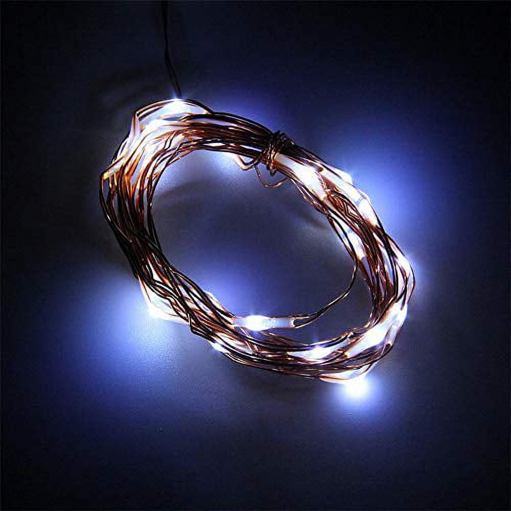Fantado 20 Cool White LED Copper Wire Micro Strand Fairy String