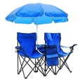 thumbnail image 1 of Fantadool Iron Folding Chair, Blue, 1 of 7