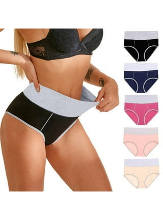 Women's High Waisted Lace Underwear Ladies Soft Full Coverage