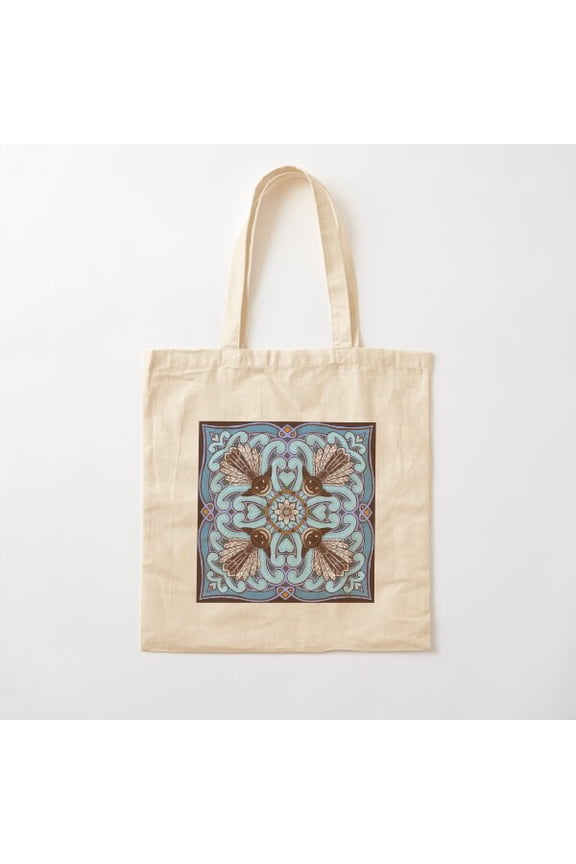 Fantail And Koru Canvas Tote Bags, Reusable Shopping Bag