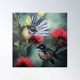 thumbnail image 1 of Fantails Poster Wall Art, Modern Wall Decor For Living Room Bedroom, 30x30 UNFRAMED, 1 of 3