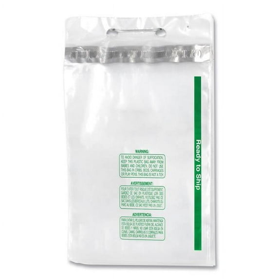 Fantapak FLRS13X17 13 x 17 in. 1.5 Mil Wicketed E-Commerce Bags, Clear - Box of 500