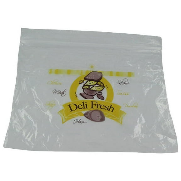 Fantapak Reloc Zippit Zip-Lock Polyethylene Deli Pouch Clear, 8" Length x 10" Depth | 1000/Case