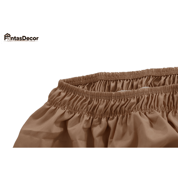 FantasDecor Pleated Full Bed Skirt Tailored Drop E