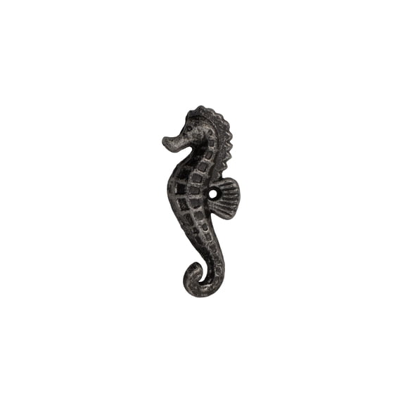 FantasHome Wall Mounted Cast Iron Home Dcor Single Hook (Seahorse)