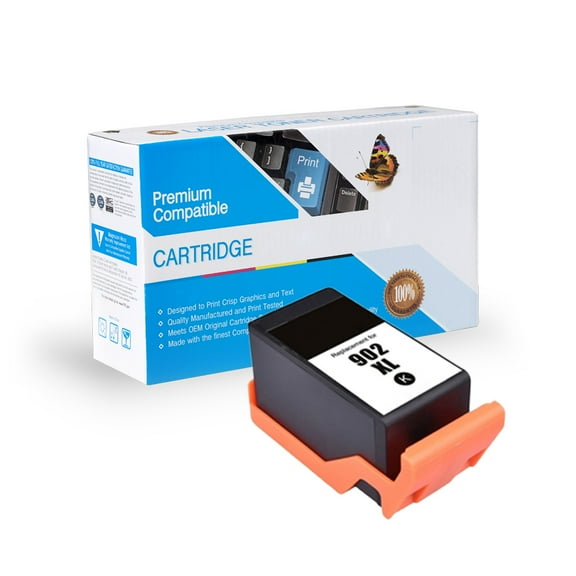 FantasTech Compatible with HP 902XL High Yield Ink Cartridge- Black, with Free Delivery