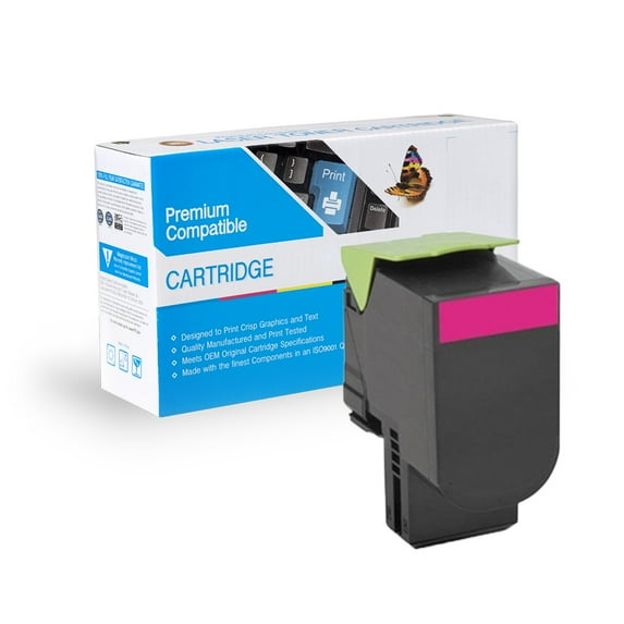 FantasTech Compatible with Lexmark 80C1SM0, 801SM Toner- Magenta, with Free Delivery
