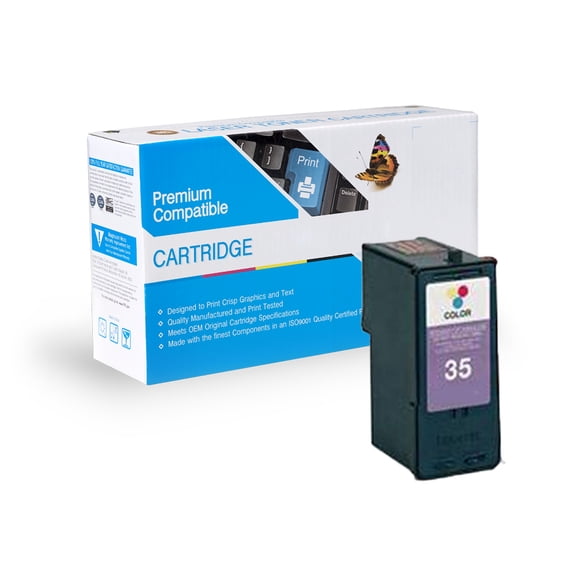 FantasTech Compatible with Lexmark Color Ink Cartridge 18C0035 (35), with Free Delivery
