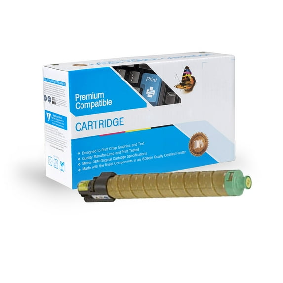 FantasTech Compatible with Ricoh Aficio MPC-3002, 3502 841648, 841736, Yellow, with Free Delivery