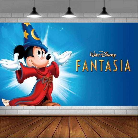Fantasia Backdrop Banner Party Supplies Poster Movie Theme Background for Photography Birthday Decorations