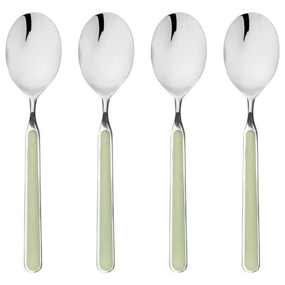 Mepra S.P.A. 10S644407 4 Piece 5.25 in. Dia Fantasia Coffee Spoon Set - Sage