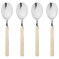 thumbnail image 1 of Mepra S.P.A. 10D644407 4 Piece 5.25 in. Dia Fantasia Coffee Spoon Set - Sesame, 1 of 1