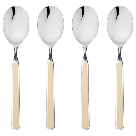 Mepra S.P.A. 10D644407 4 Piece 5.25 in. Dia Fantasia Coffee Spoon Set - Sesame