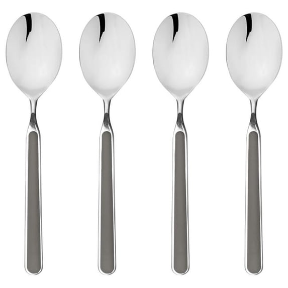 Mepra S.P.A. 10I644407 4 Piece 5.25 in. Dia Fantasia Coffee Spoon Set - Vicuna