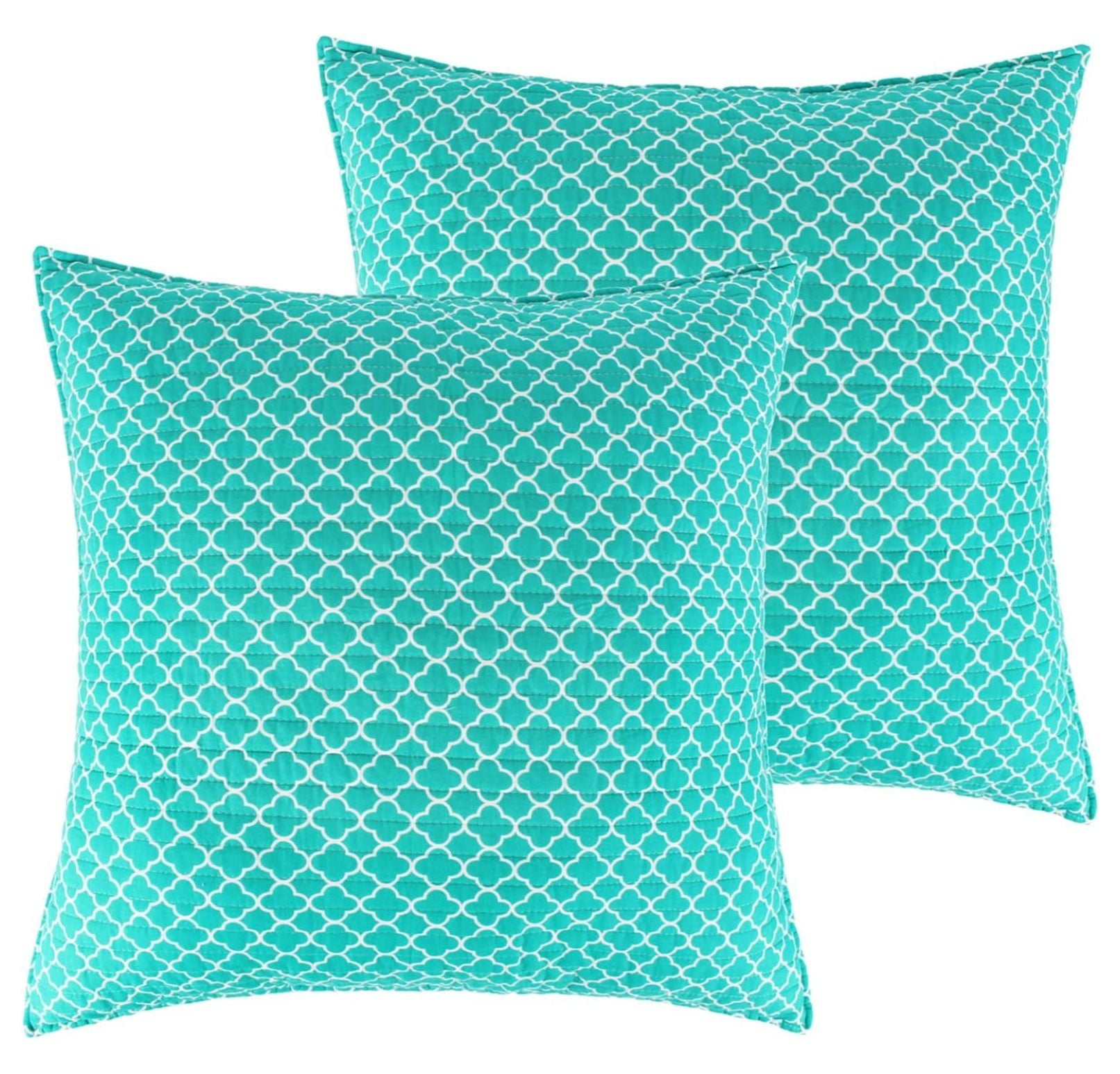  Fantasia Euro Shams Set of Two (26x26in.), No insert Trellis